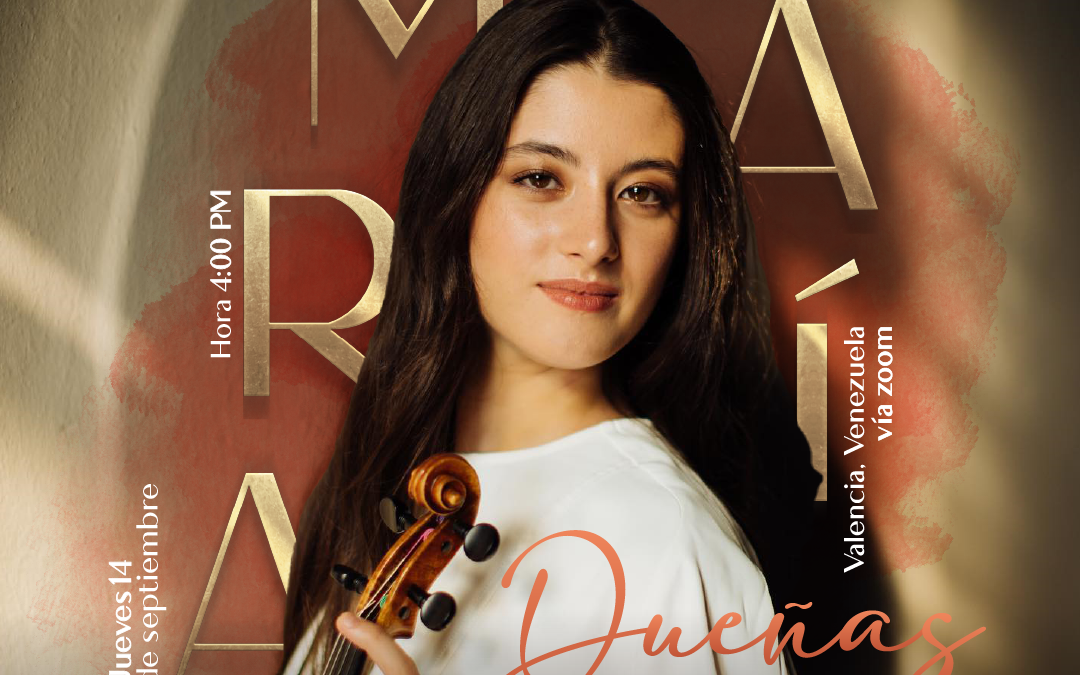 Conservatorio de Música de Carabobo invita  a charla con la violinista prodigio María Dueñas