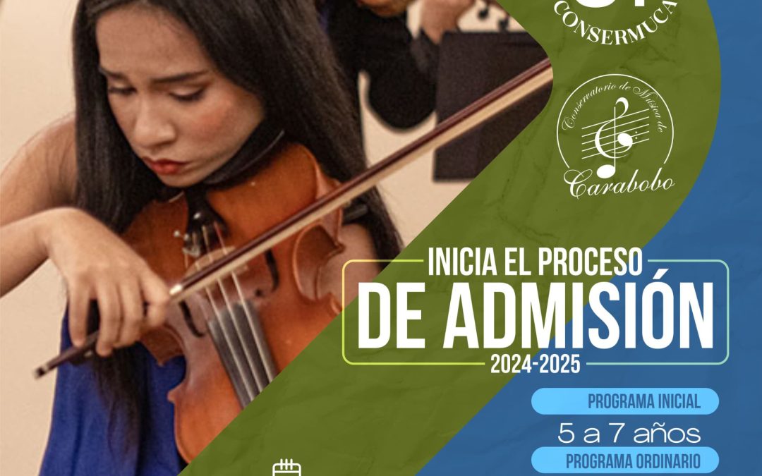 Conservatorio de Música de Carabobo abrió proceso de admisión 2024-2025